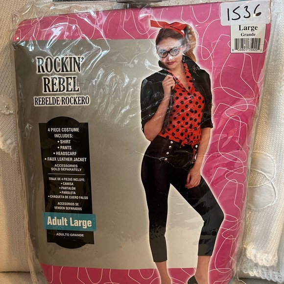 Womens Rockin Rebel Costume - Picture 1 of 1